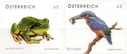 Österreich Mi.Nr. 2716-17 Freim. Tierschutz (2 Werte)