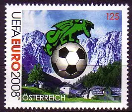 Österreich Mi.Nr. 2724 Fußball EM, Fußball und Lindwurm (Klagenfurt) (125)