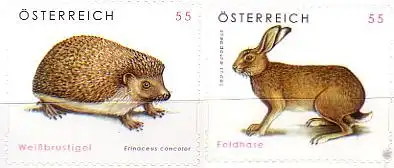 Österreich Mi.Nr. 2729-30 Freim. Tierschutz (2 Werte)