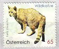 Österreich Mi.Nr. 2849 Freim. Tierschutz, Wildkatze, selbstklebend (65)