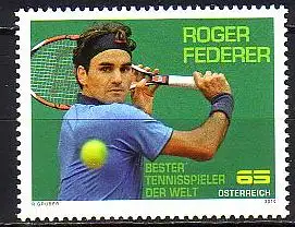 Österreich Mi.Nr. 2852 Roger Federer, schweiz. Tennispieler (65)