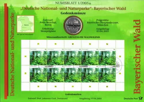 D,Bund, Bayerischer Wald (Numisblatt 1/2005)