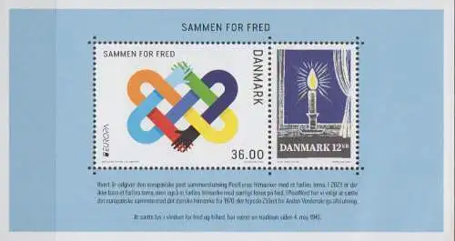 Dänemark MiNr. Block 83 Europa 2023 Zusammen für den Frieden; Europa – Frieden