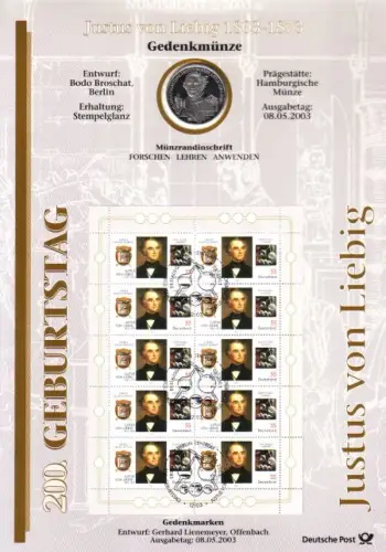 D,Bund, Justus Freiherr v. Liebig (Numisblatt 2/2003)