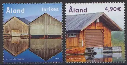 Aland Mi.Nr.(noch nicht im Michel) Bootshäuser (2 Werte)