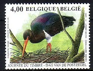 Belgien Mi.Nr. 3439 Tag der Briefmarke, Schwarzstorch (4,00)
