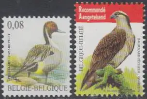 Belgien Mi.Nr. 4136-37 Freim. Vögel, Spießente, Fischadler (2 Werte)