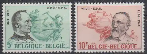 Belgien Mi.Nr. 1781-1782 100 Jahre Weltpostverein (UPU)