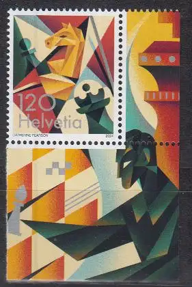 Schweiz MiNr. 2907, 100 Jahre Weltschachverband FIDE