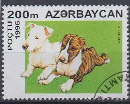 Aserbaidschan Mi.Nr. 309 Hundewelpen, Bullterrier (200)