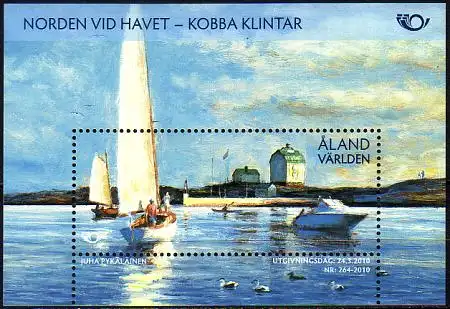 Aland Mi.Nr. Block 9 NORDEN, Lotsenstation auf Kobba