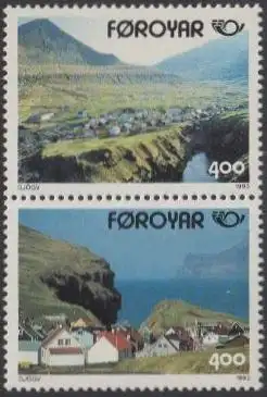 Färöer Mi.Nr. Zdr. S 12 NORDEN, Touristische Attraktionen, Gjógv