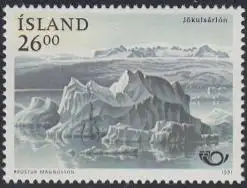 Island Mi.Nr. 747 NORDEN, Tourismus, Gletschersee (26.00)