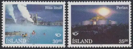Island Mi.Nr. 784-85 NORDEN, Touristische Attraktionen (2 Werte)