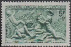 Frankreich MiNr. 877 Frühling n.Skulpturen a.Brunnen Rue de Gremelle Paris (5+1)
