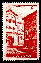 Monaco Mi.Nr. 167 Freim. St. Nikolaus Platz und Brunnen (40 c)