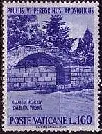 Vatikan Mi.Nr. 445 Pilgerfahrt Paul VI., Marienbrunnen Nazareth (160)