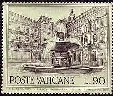 Vatikan Mi.Nr. 660 Europ. Denkmalschutzjahr, Belvedere Brunnen (90)