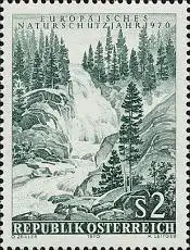 Österreich Mi.Nr. 1325 Europ. Naturschutzjahr, Krimmler Wasserfälle (2)