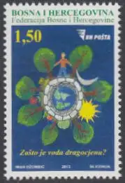 Bosnien-Herz. MiNr. 633 Kinderwoche, Warum ist Wasser kostbar (1,50)