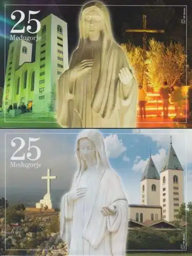 Bosnien-Herz.Kroat. Mi.Nr. MH 1 Marienerscheinung in Medjugorje (mit 2x176-80)