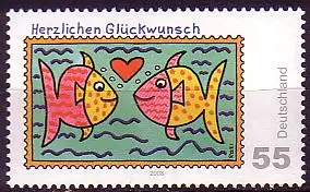 D,Bund Mi.Nr. 2645 Post Grußmarke Herzlichen Glückwunsch (55)