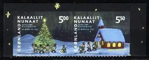 Groenland Mi.Nr. 405-406 Weihnachten  (selbstkl.) (2 Werte)