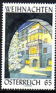 Österreich Mi.Nr. 2902 Weihnachten, "Goldenes Dachl" in Insbruck (65)