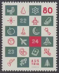 Österreich MiNr. 3370 Weihnachten, Adventskalender (80)