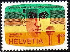 Schweiz ITU Mi.Nr. 13 Tätigkeitesbereiche der UIT/ITU, Lichtwellen (1,00)