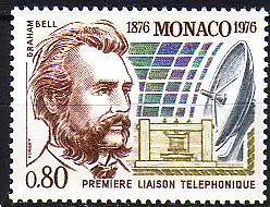 Monaco Mi.Nr. 1221 100 Jahre Telefon, A. Bell (0,80)