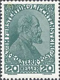 Liechtenstein Mi.Nr. 8 Freim. Fürst Johann II. (20)