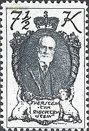 Liechtenstein Mi.Nr. 38 Freim. Fürst Johann II. (7 1/2 Kr.)