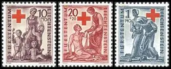 Liechtenstein Mi.Nr. 244-46 Rotes Kreuz (3 Werte)