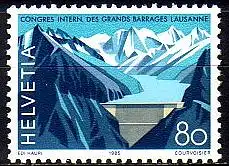 Schweiz Mi.Nr. 1293 Jahresereignisse, Int. Kongreß für Große Talsperren (80)
