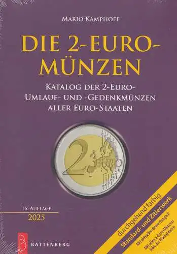 Battenberg - Katalog: Die 2-EURO-Münzen, 16. Auflage 2025