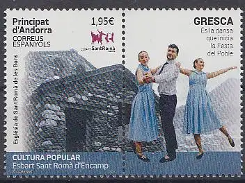 Andorra span Mi.Nr.(noch nicht im Michel) Volkskultur / Esbart San Roma d´Encamp