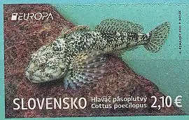 Slowakei MiNr. 1017 Europa 2024 Unterwasserfauna und -flora, skl. (2,10)