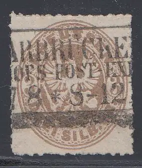 Preußen, Mi.Nr. 18b, Preußischer Adler im Oval, geprüft