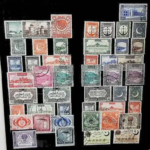 Pakistan Sammlung ab 1948 gestempelt und postfrisch bis ca. 1968