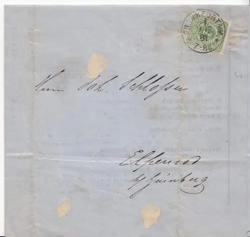 D,Dt.Reich Mi.Nr. 39 auf Drucksache