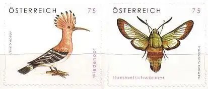 Österreich Mi.Nr. 2754-55 Freim. Tierschutz, selbstklebend (2 Werte)