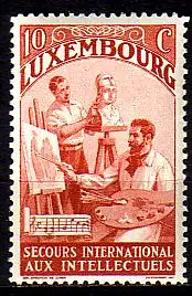 Luxemburg Mi.Nr. 267 Int. Hilfswerk für Intellektuelle, Bildhauer Maler (10+10)