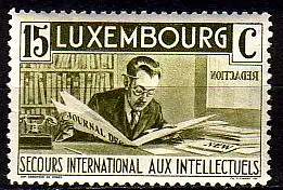 Luxemburg Mi.Nr. 268 Int. Hilfswerk für Intellektuelle, Journalist (15+15)