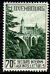 Luxemburg Mi.Nr. 272 Int. Hilfswerk für Intellektuelle, Sparkasse,Brücke (70+70)