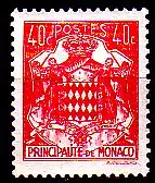 Monaco Mi.Nr. 223 Freim. Staatswappen (40c)