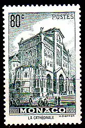 Monaco Mi.Nr. 229 Freim. Kathedrale von Monaco (80c)