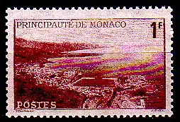 Monaco Mi.Nr. 230 Freim. Reede von Monaco aus Vogelschau (1)
