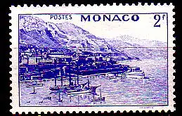 Monaco Mi.Nr. 234 Freim. Hafen und Monte Carlo (2)