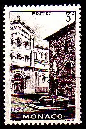 Monaco Mi.Nr. 237 Freim. St. Nikolaus Platz und Brunnen (3)